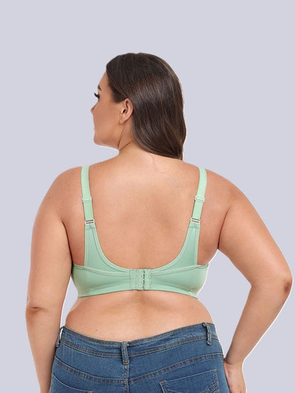 thin daily wear bra for plus size women, soft and seamless with no awkward lines.